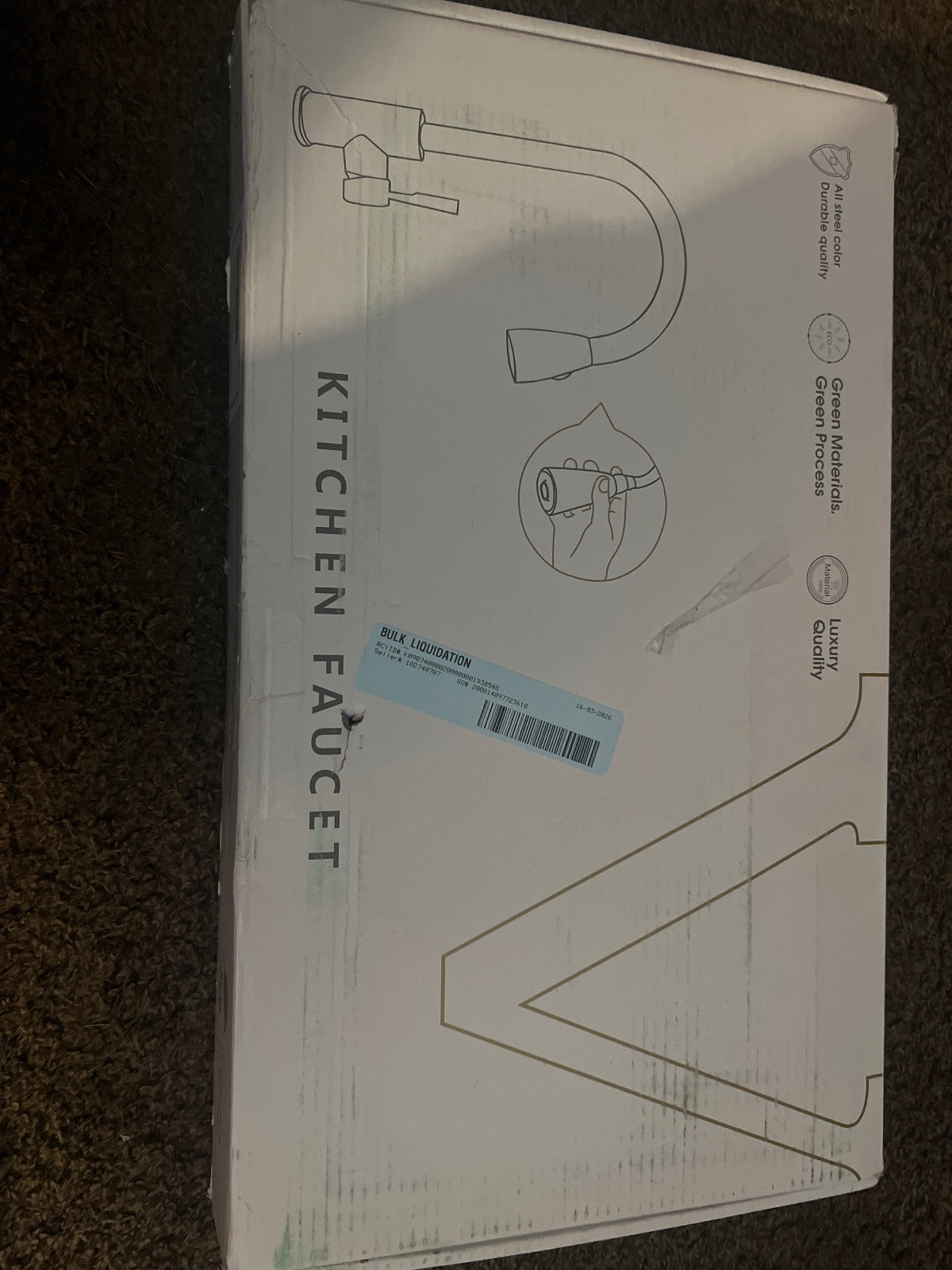 Stainless Steel Kitchen Faucet with Pull-Down Sprayer - Modern Design