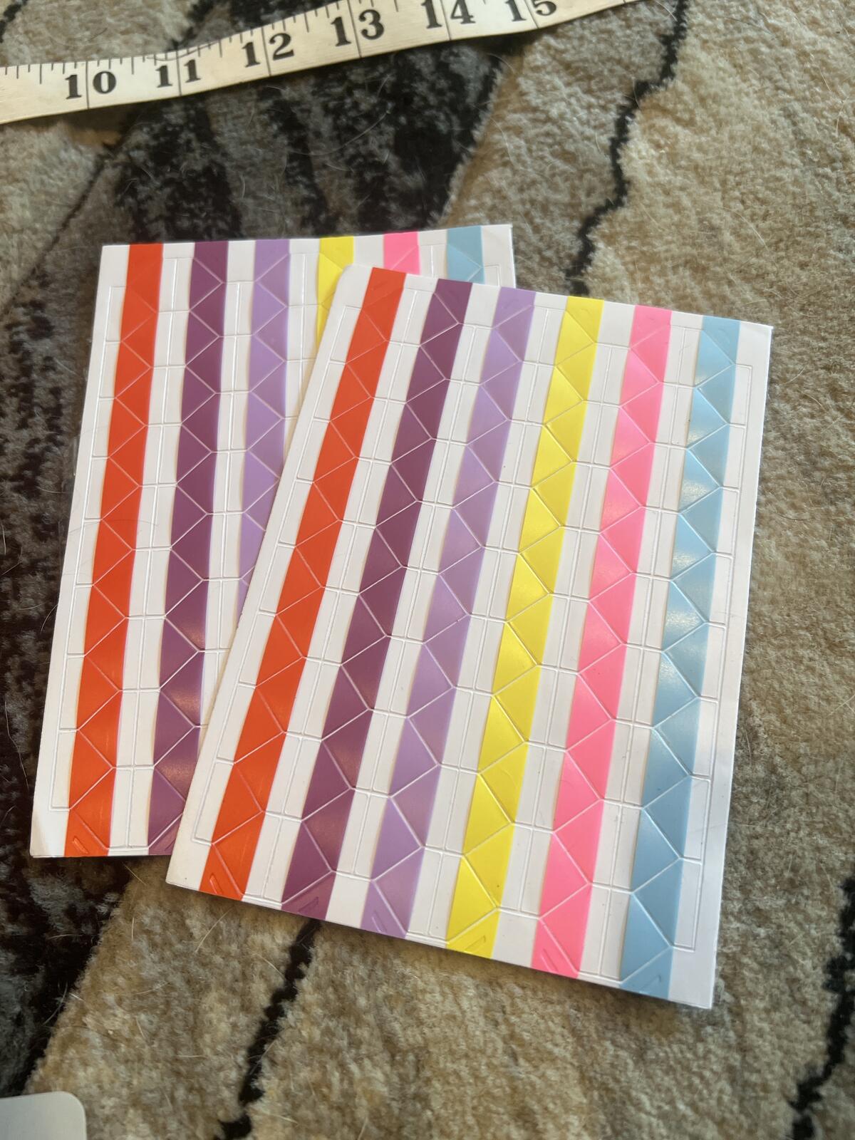 Peach Spiral Bound Sketchbook Scrapbook with Stencils and Colorful Stickers