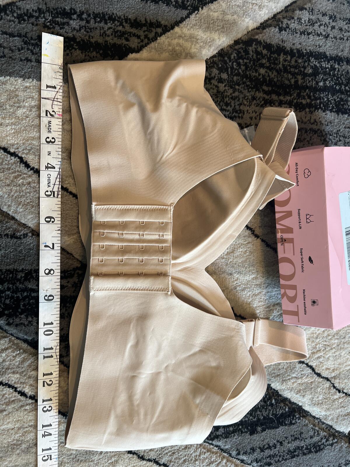 PoseFree Nude Comfort Bra with Extra Hook Extension XL