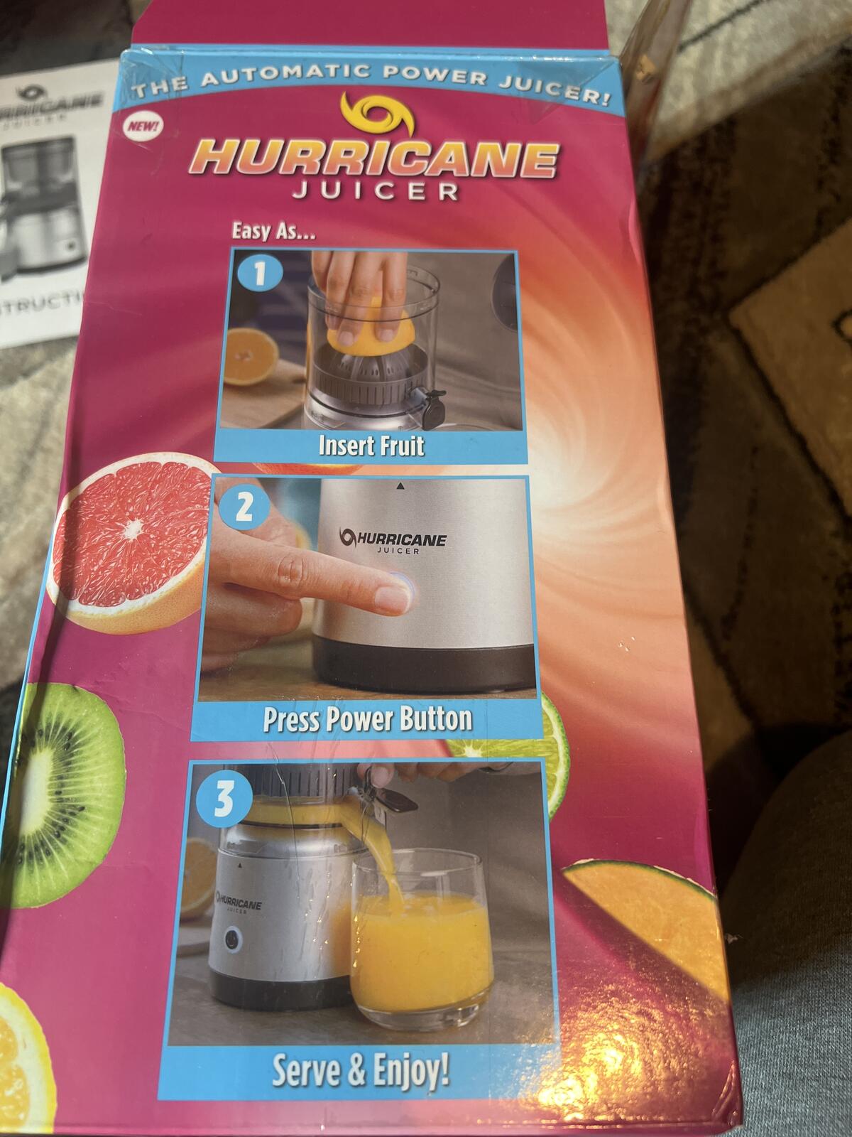 Hurricane Juicer Automatic Power Juicer - Salvage READ DESCRIPTION