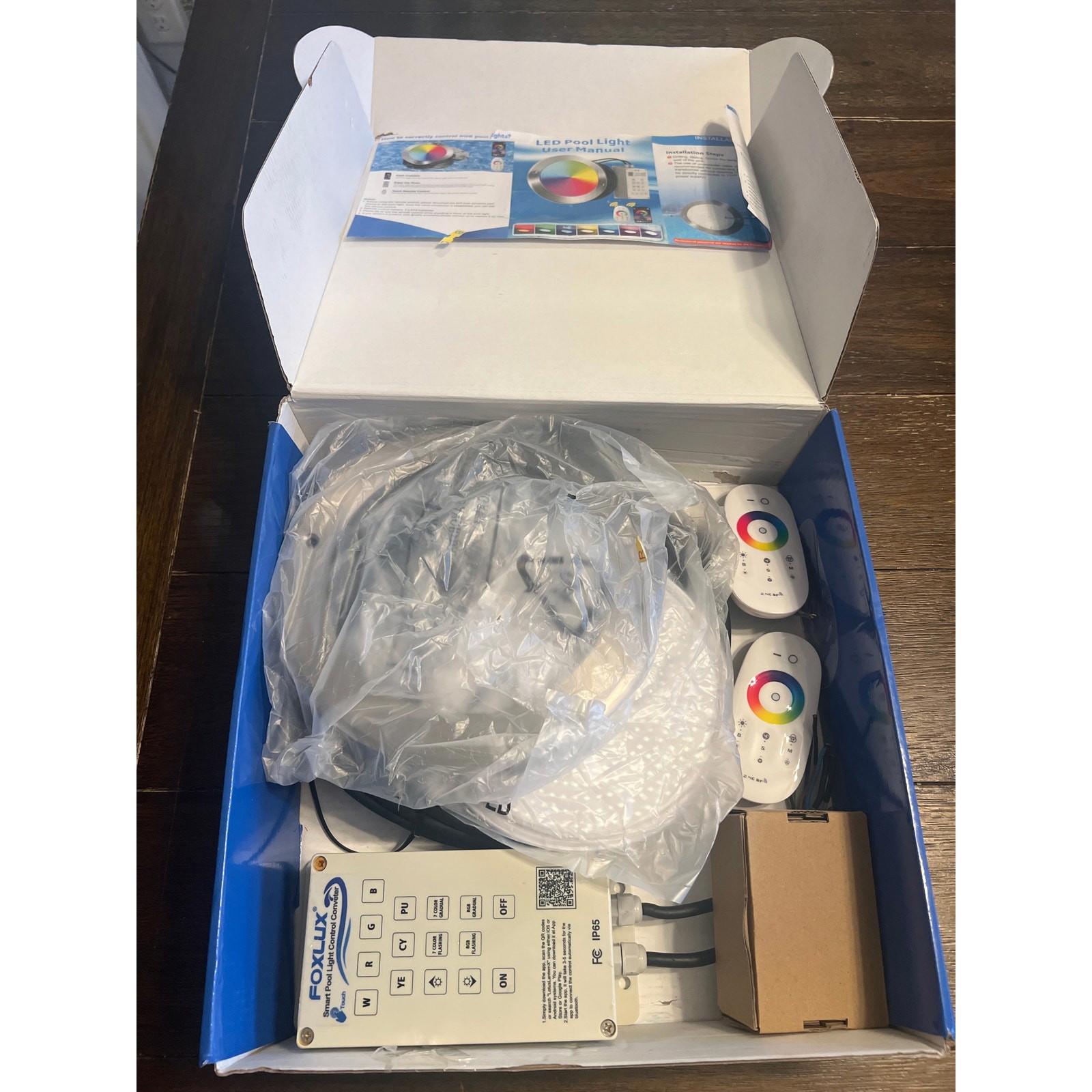 TheDeco LED Pool Light with Remote & App Control - Waterproof RGB