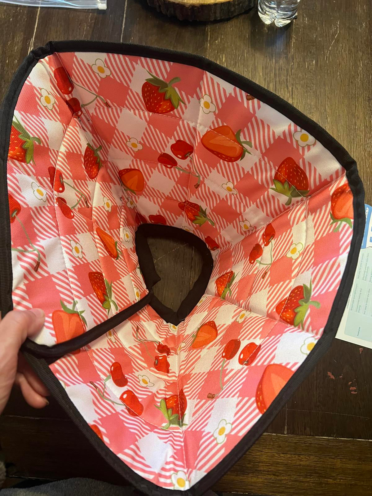 Ipetstation Pet Recovery E Collar Cone Large Cute Strawberry & Red Designs