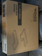 VASAGLE Black Corner Wall Shelves - Set of 2