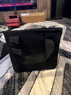 Black Multi-Compartment Collapsible Foldable Organizer Tote Bag