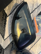 Pair of Black Replacement Side Mirror Covers with Installation Tool