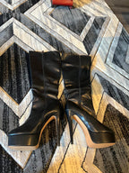Black Platform High Heel Boots - Stylish and Bold! Comparable to US size 10/11