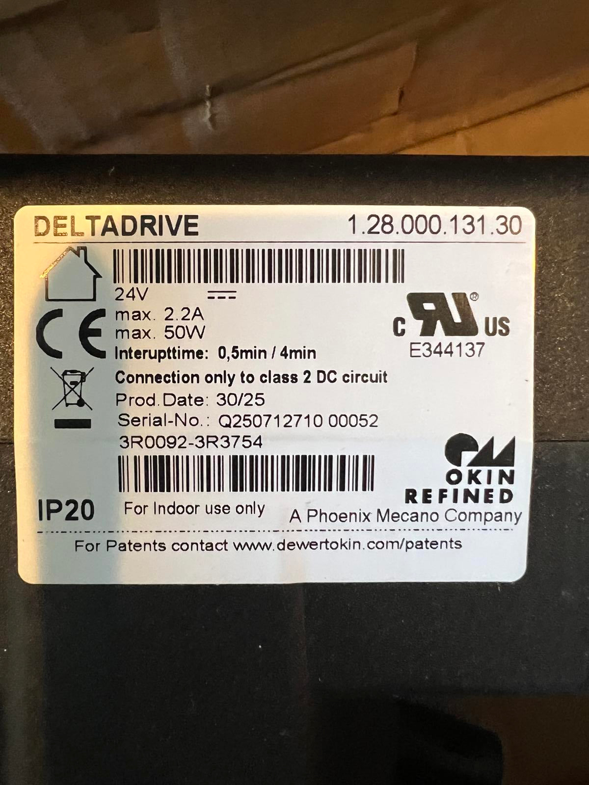 Deltadrive 24V Linear Recliner Power Actuator 1.28.000.131.30