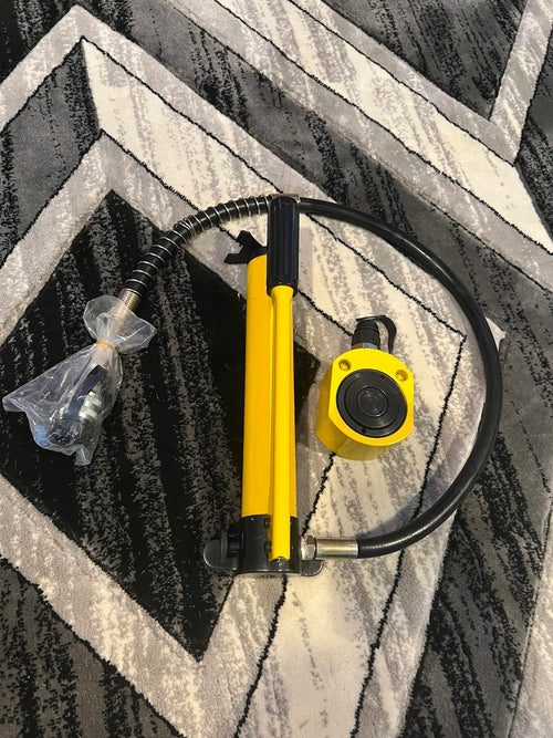 20 Ton Hydraulic Cylinder Jack Porta Power Ram Lifting & Hydraulic Hand Pump USA