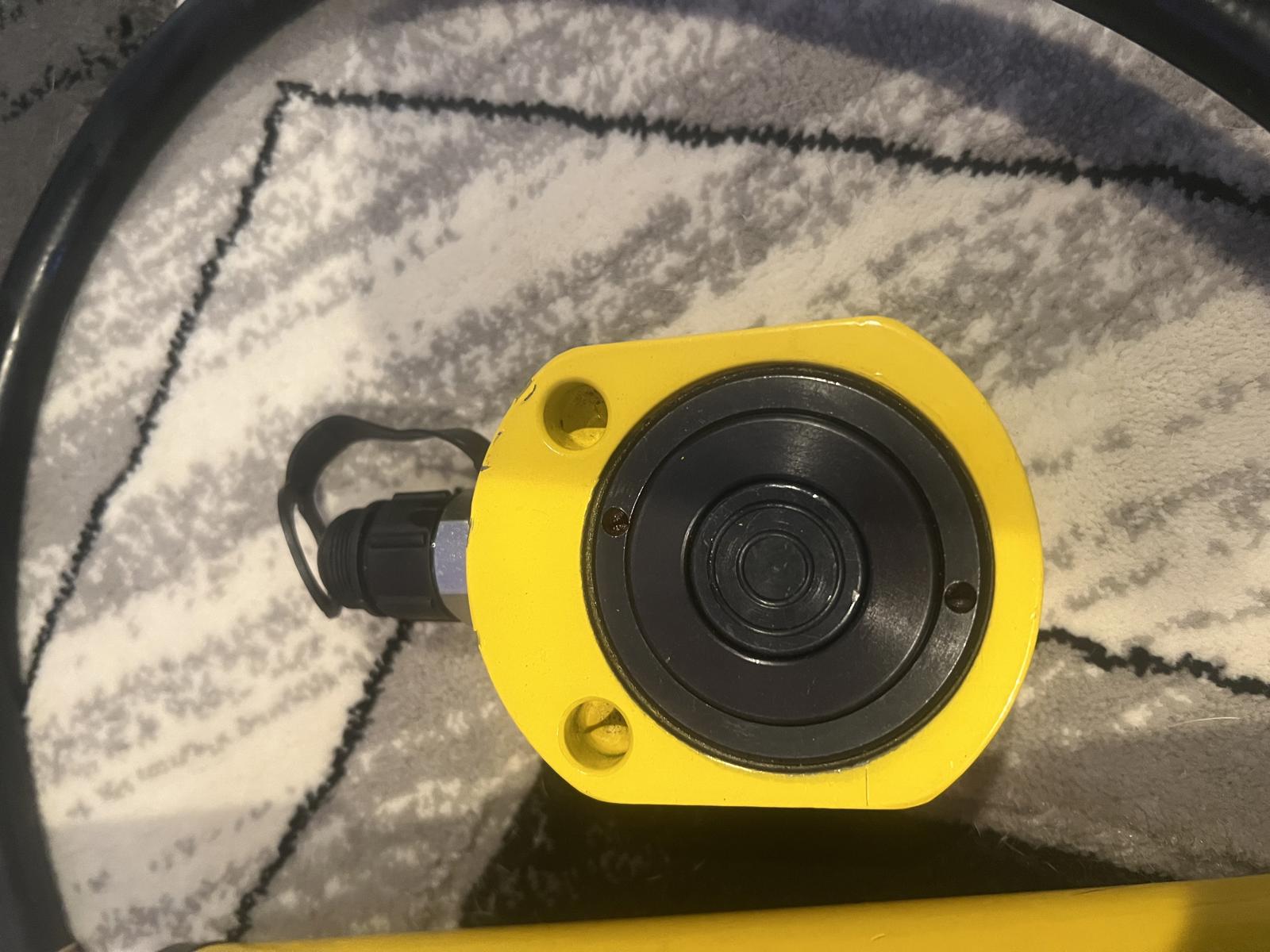 20 Ton Hydraulic Cylinder Jack Porta Power Ram Lifting & Hydraulic Hand Pump USA