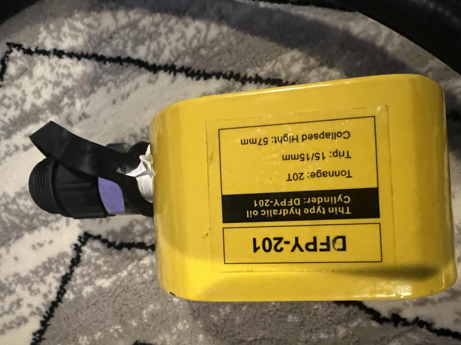 20 Ton Hydraulic Cylinder Jack Porta Power Ram Lifting & Hydraulic Hand Pump USA