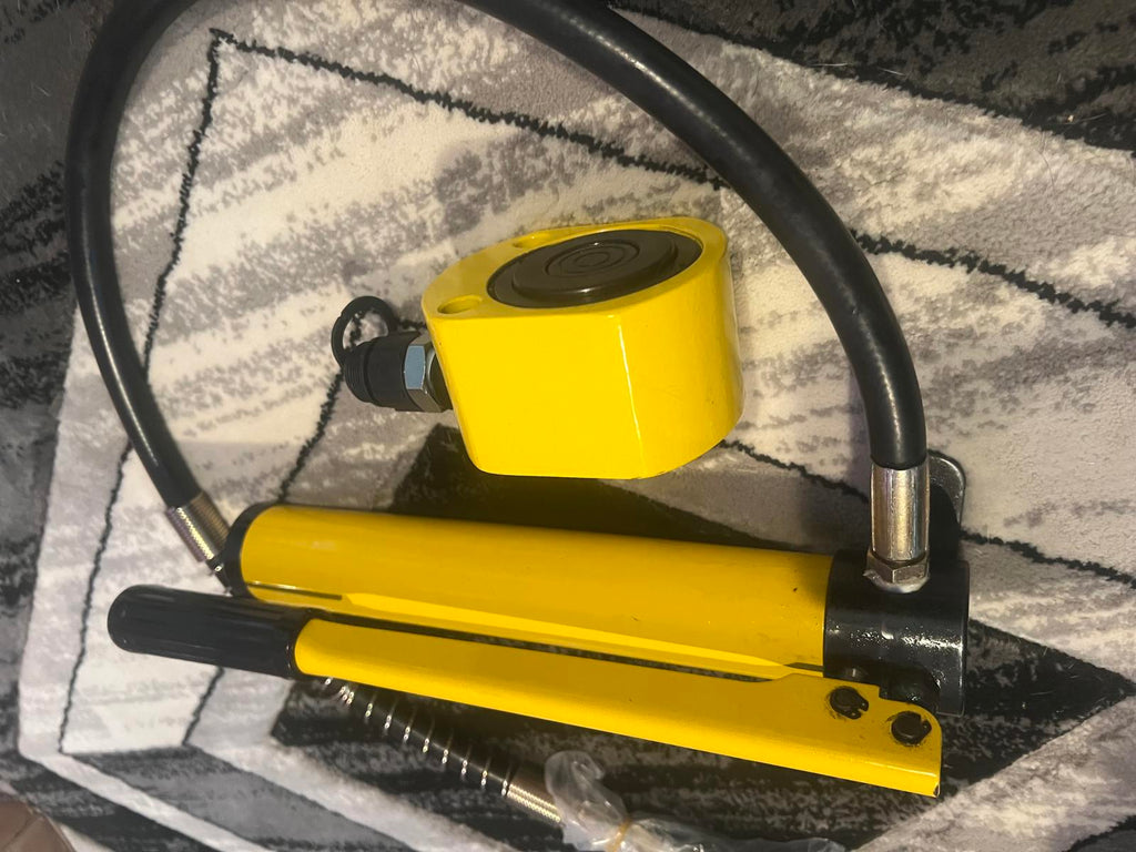 20 Ton Hydraulic Cylinder Jack Porta Power Ram Lifting & Hydraulic Hand Pump USA