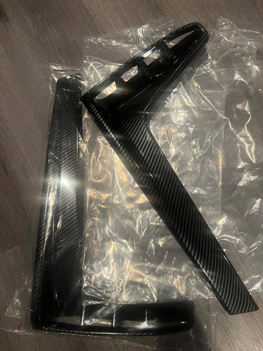 Carbon Fiber Front Fog Lamp Grille Vent Trim Cover for 2021-2023 Ridgeline & 202