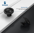 BANQIN 10 Pack Black Aluminum Alloy Cabinet Drawer Knobs - Durable & Stylish