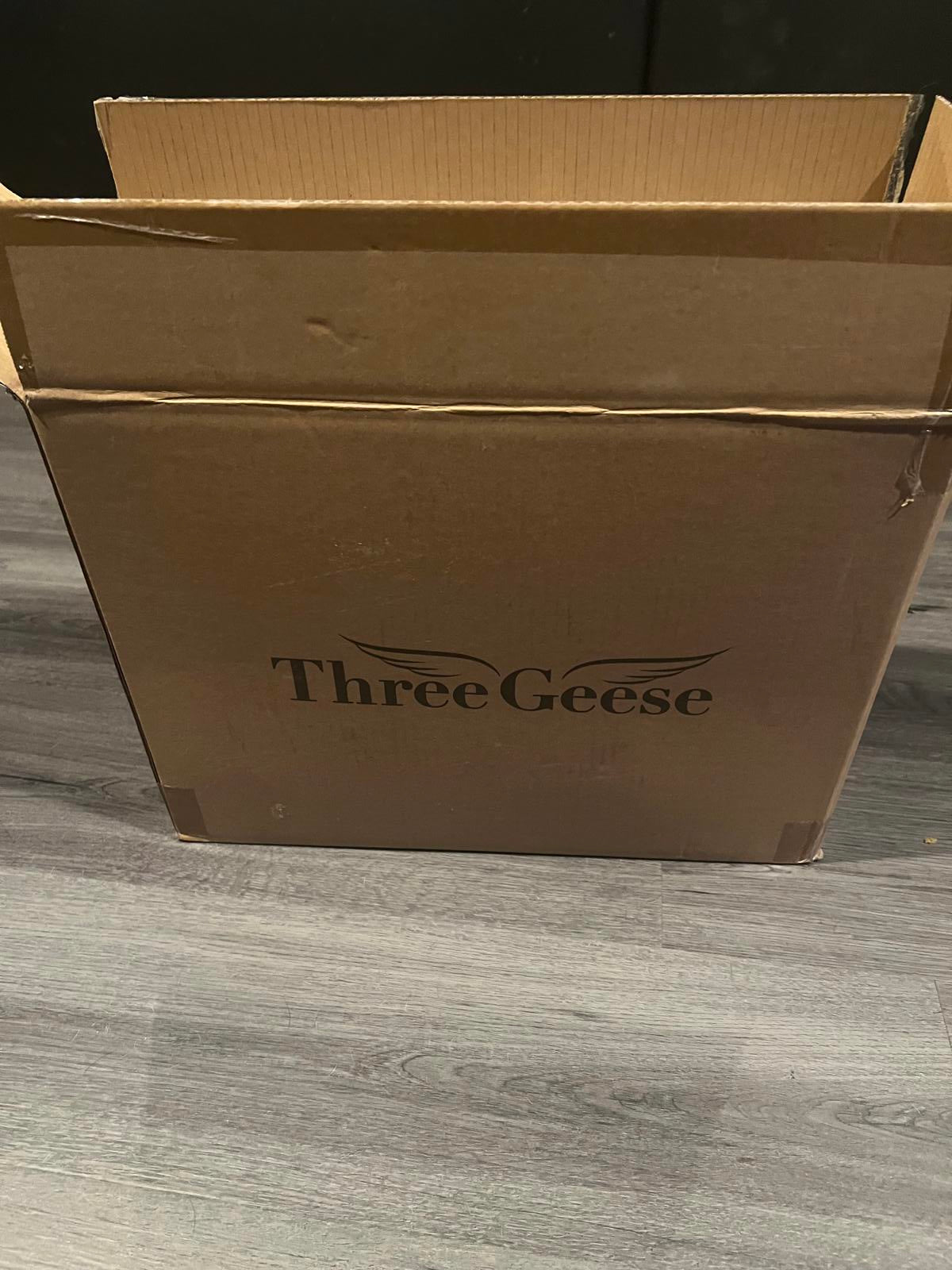 Three Geese White Goose Feather Cotton Pillows Queen Size Set of 2