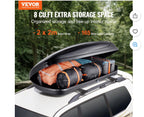 VEVOR Rooftop Cargo Carrier 8 Cubic Feet Roof Cargo Box Black