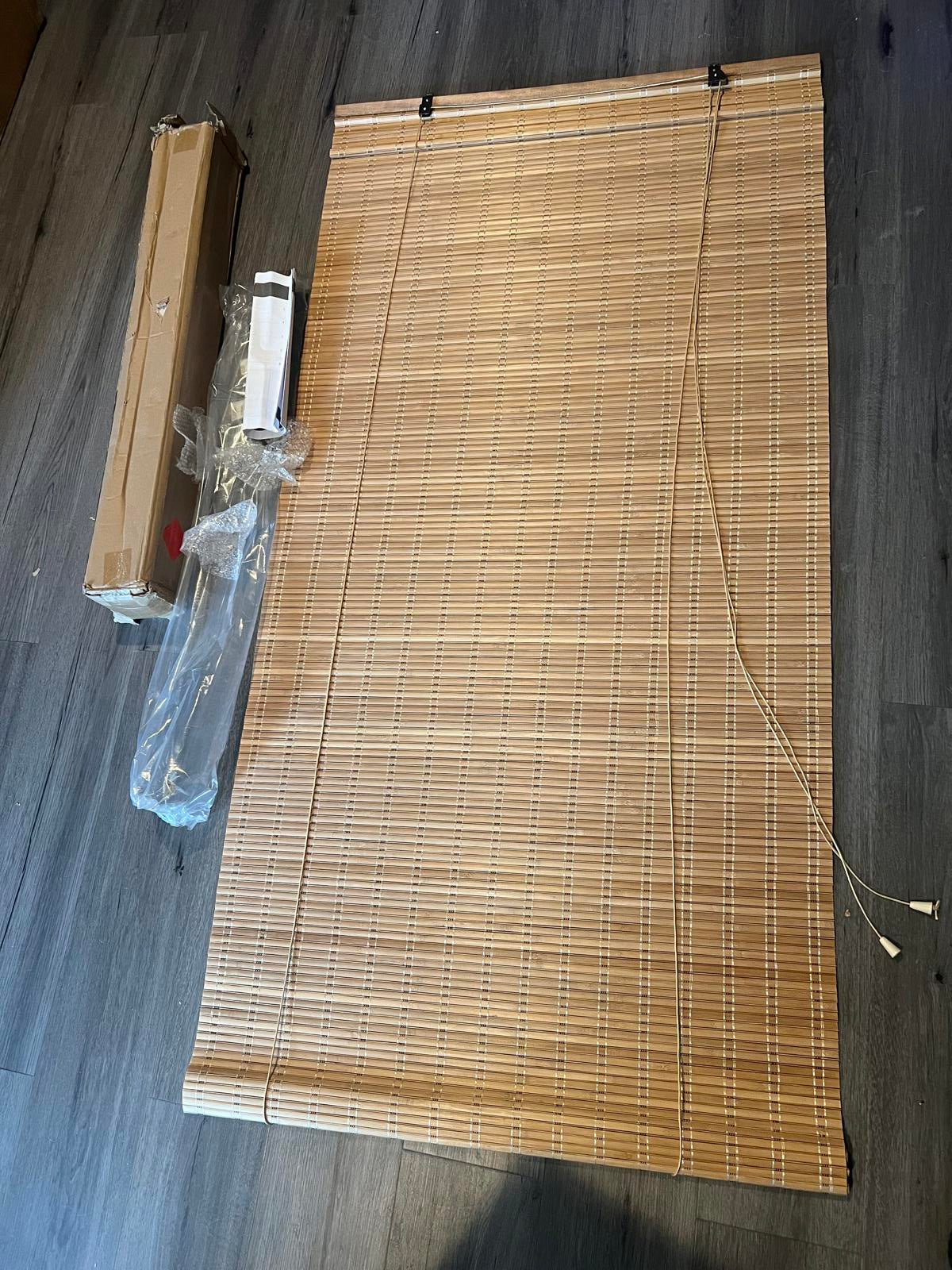 Outdoor Rollup Shades for Patio - 32"W x 72"H Brown