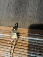 Outdoor Rollup Shades for Patio - 32"W x 72"H Brown