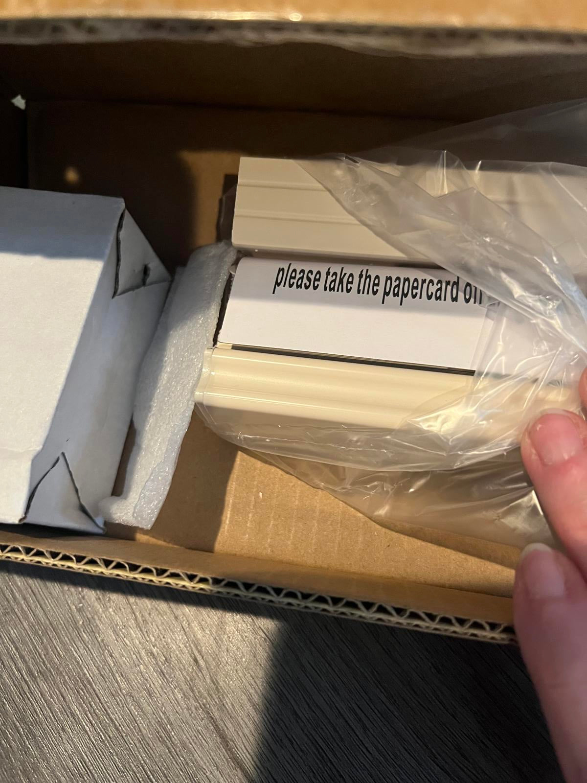Cream Cordless Mini Blinds 40” - Open Box
