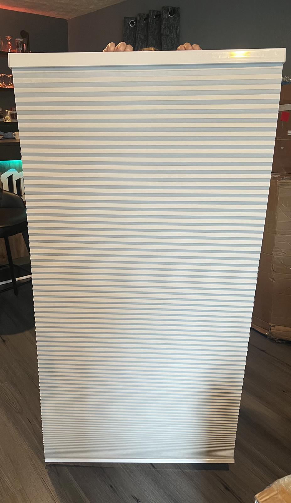 Open Box Cellular Window Shade - Light Filtering, Honeycomb Design - No Brackets