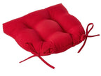 All Pillow Perfect Reversible Red Chair Cushion - 19x19x5 inches - 2 pack