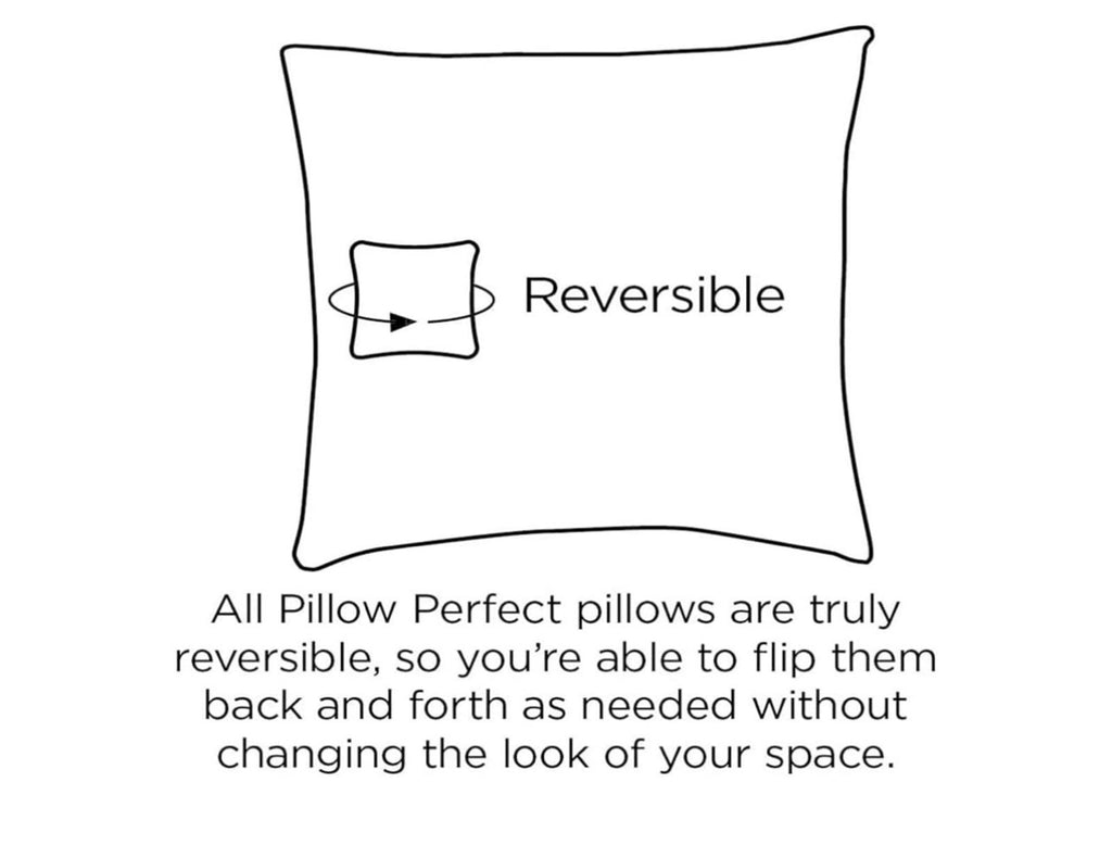All Pillow Perfect Reversible Red Chair Cushion - 19x19x5 inches - 2 pack