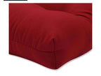 All Pillow Perfect Reversible Red Chair Cushion - 19x19x5 inches - 2 pack