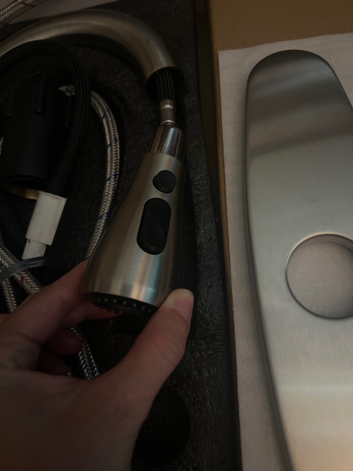Stainless Steel Kitchen Faucet with Pull-Down Sprayer - Modern Design