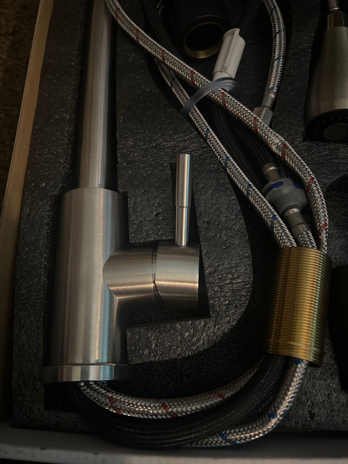 Stainless Steel Kitchen Faucet with Pull-Down Sprayer - Modern Design