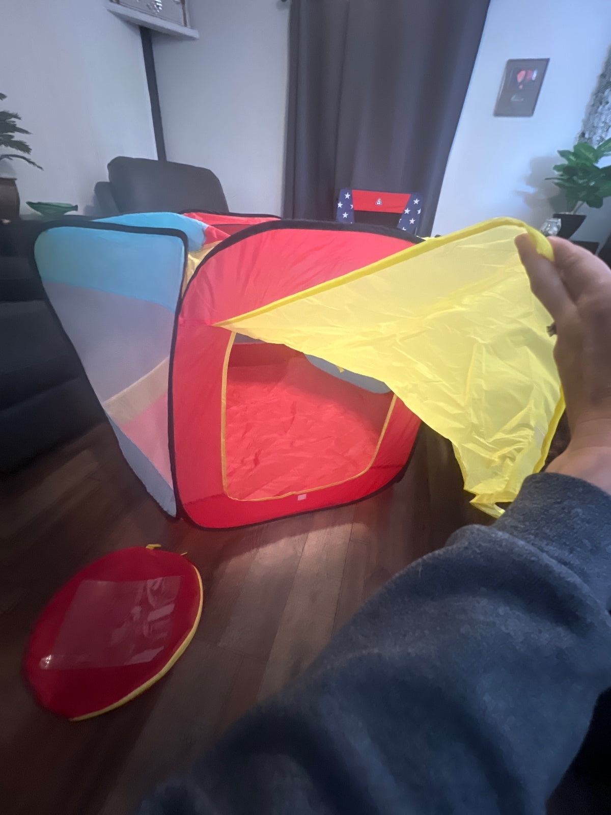 Colorful Kids Pop-Up Play Tent Playpen Ball Toy Pit with Carrying Case