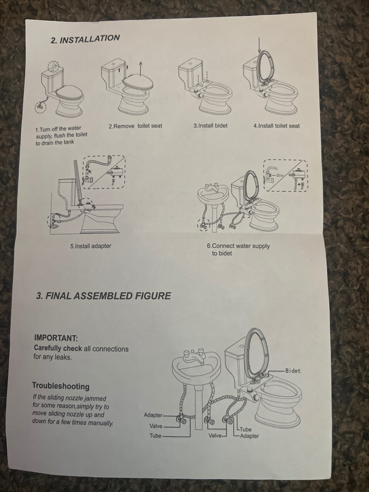 Luxury Bidet Toilet Attachment with Temperature and Pressure Controls
