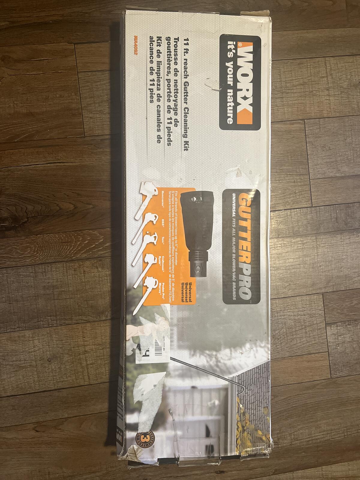 WORX GutterPro WA4092 Universal Gutter Cleaning Kit 11 ft Reach