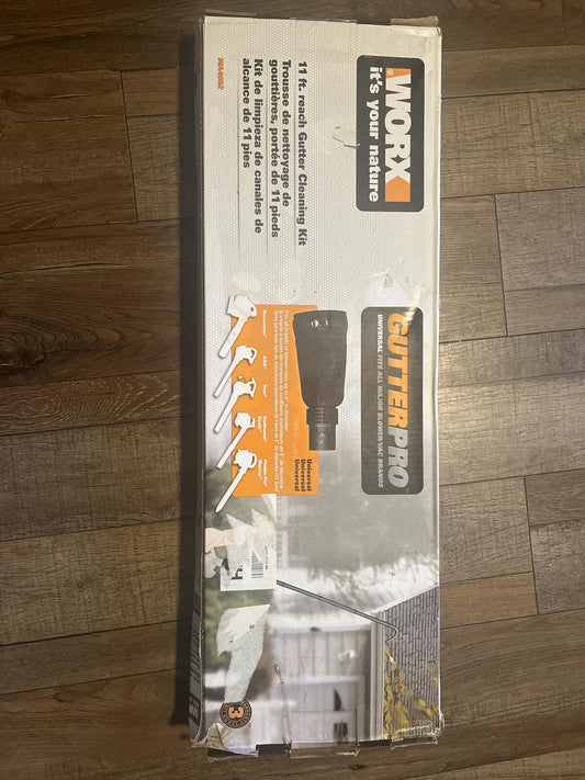 WORX GutterPro WA4092 Universal Gutter Cleaning Kit 11 ft Reach