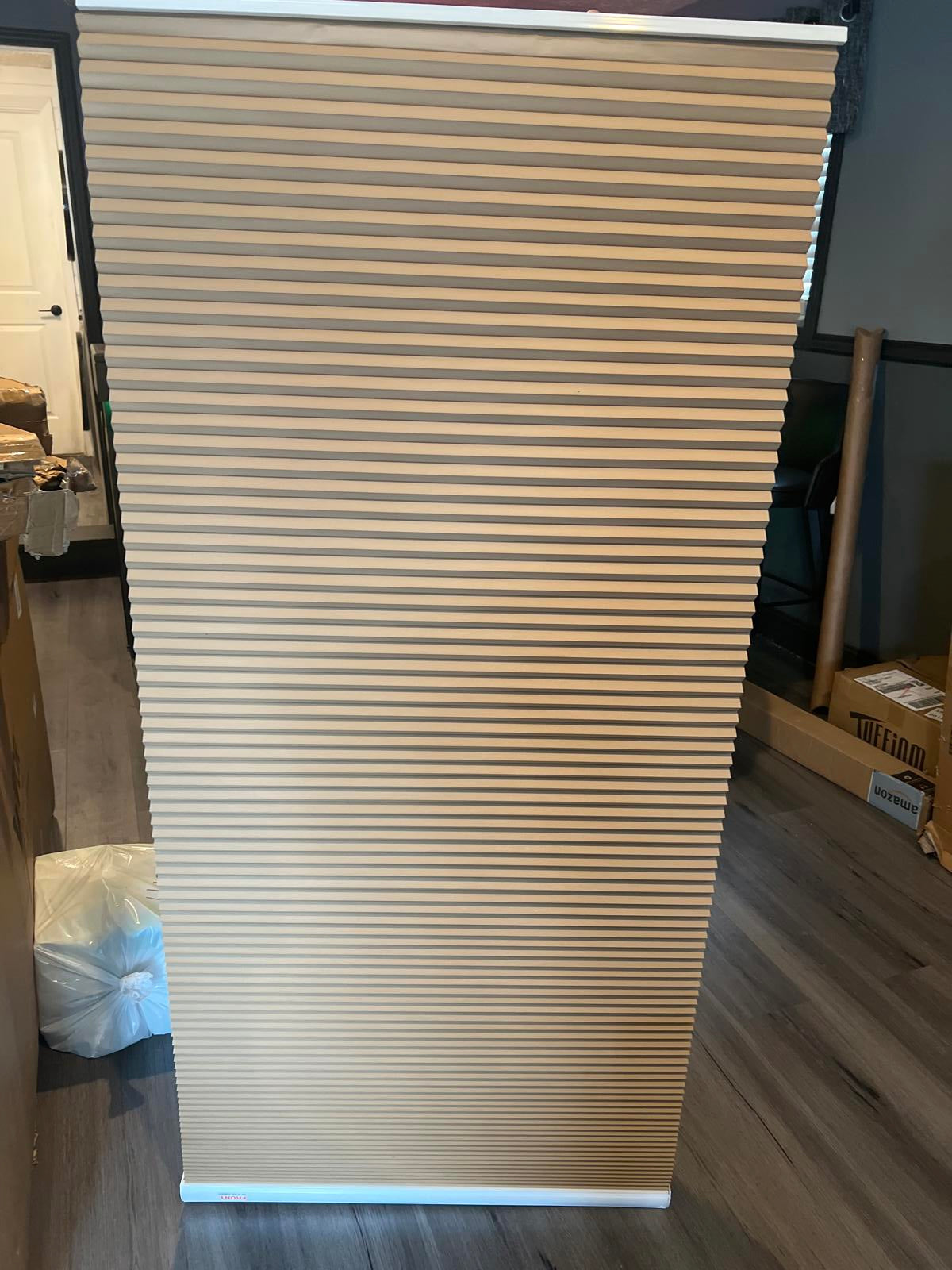 Open Box Cellular Window Shade - Light Filtering, Honeycomb Design - No Brackets