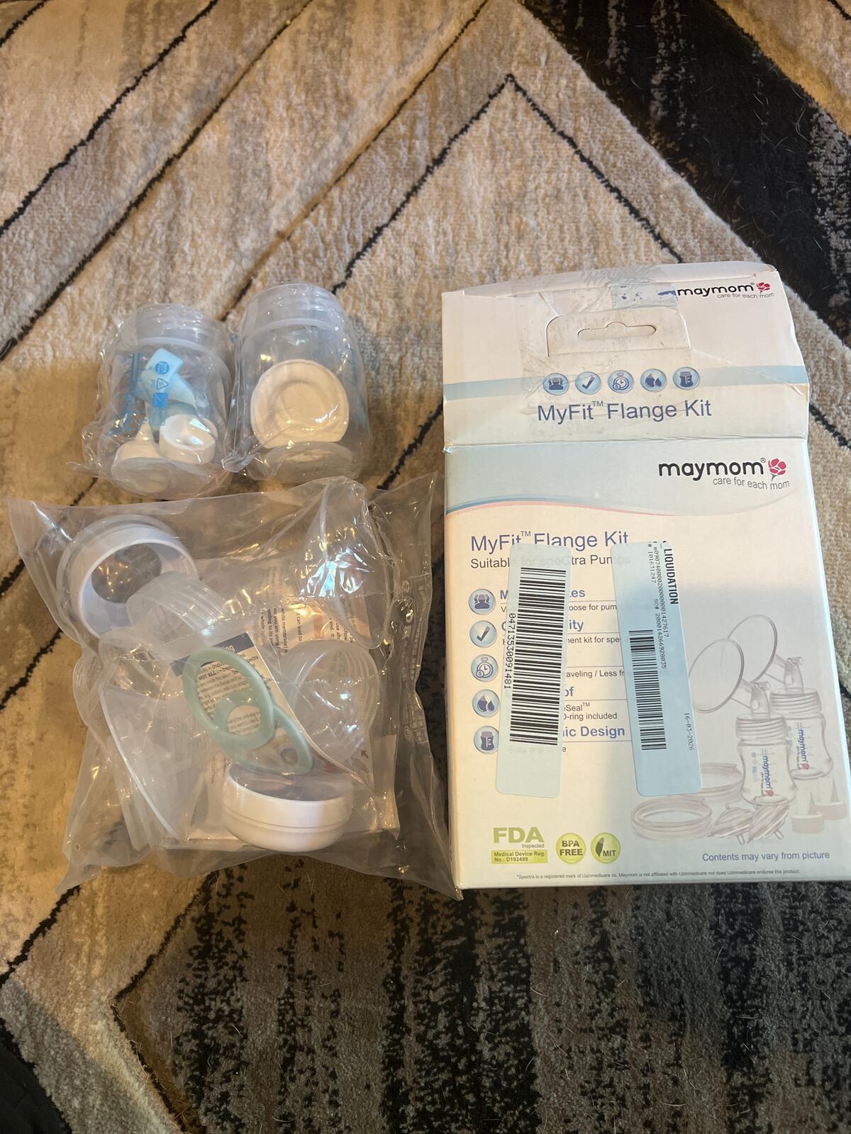 maymom MyFit Flange Kit Compatible with Spectra Pumps and Philips Avent Flanges