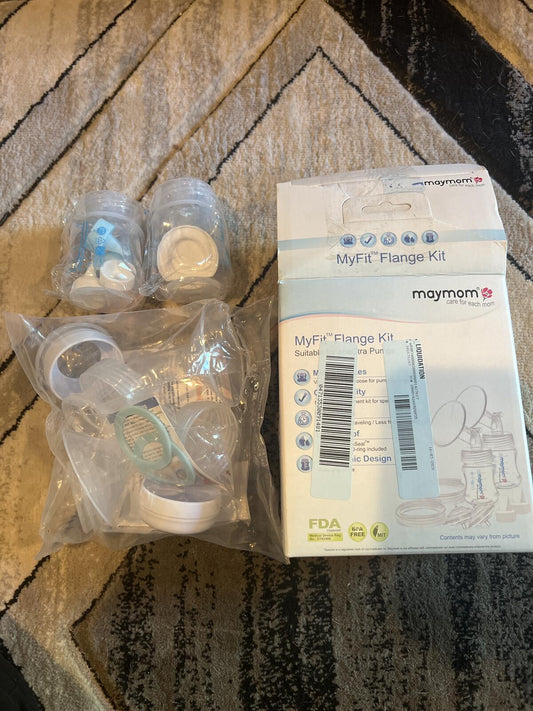 maymom MyFit Flange Kit Compatible with Spectra Pumps and Philips Avent Flanges