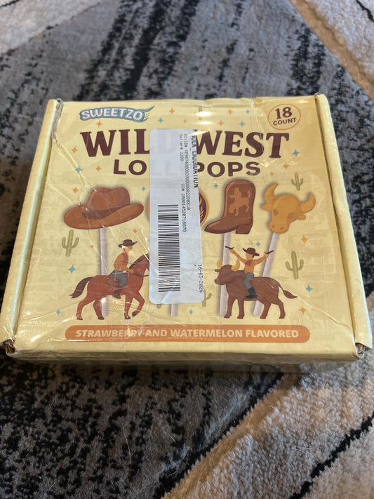 Klopp's Sweetzo Wild West Lollipops - Strawberry and Watermelon Flavored, 18-ct