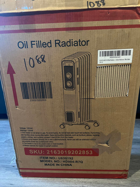 Open Box Oil Filled Radiator Heater - 1200W