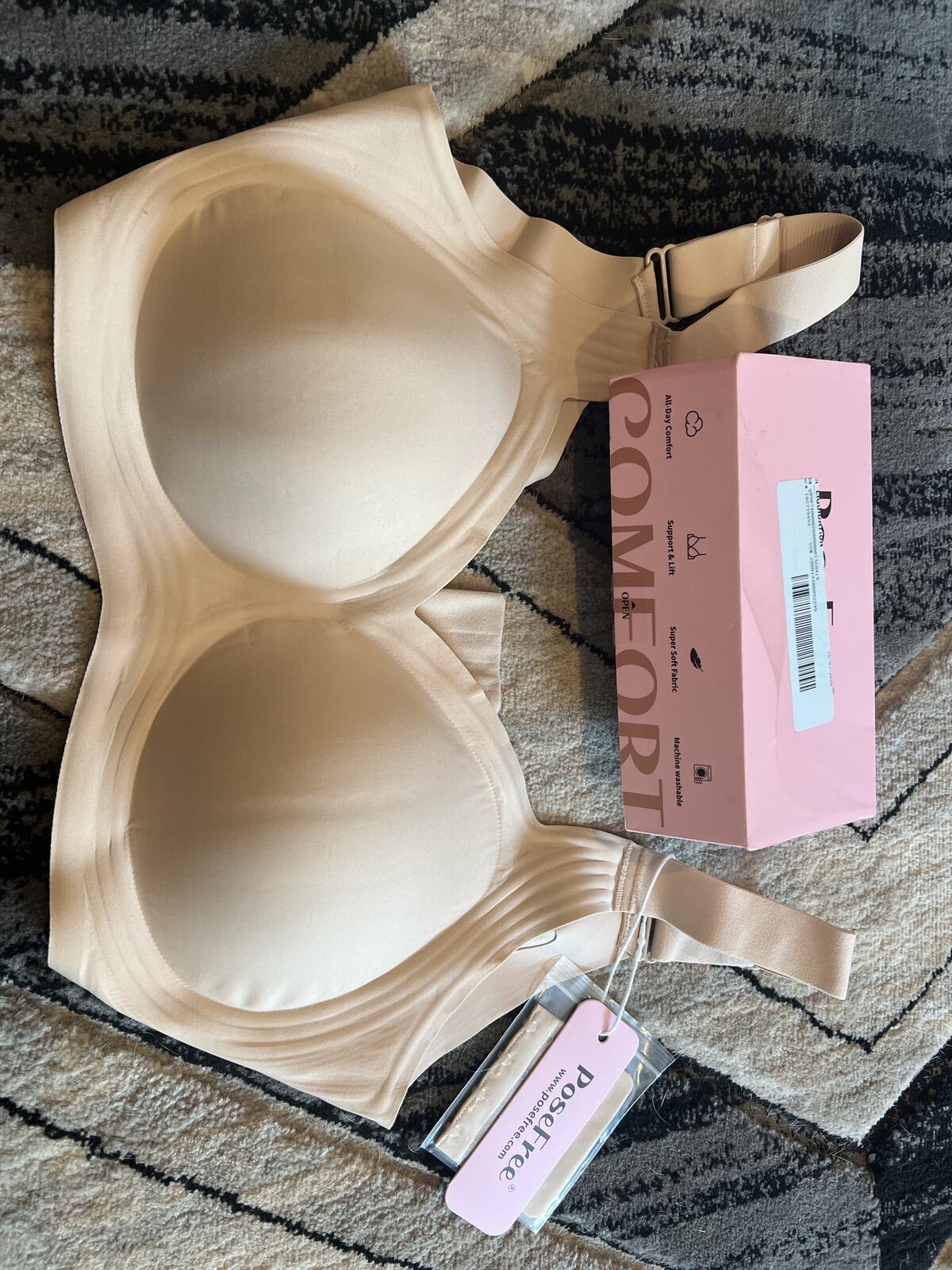 PoseFree Nude Comfort Bra with Extra Hook Extension XL