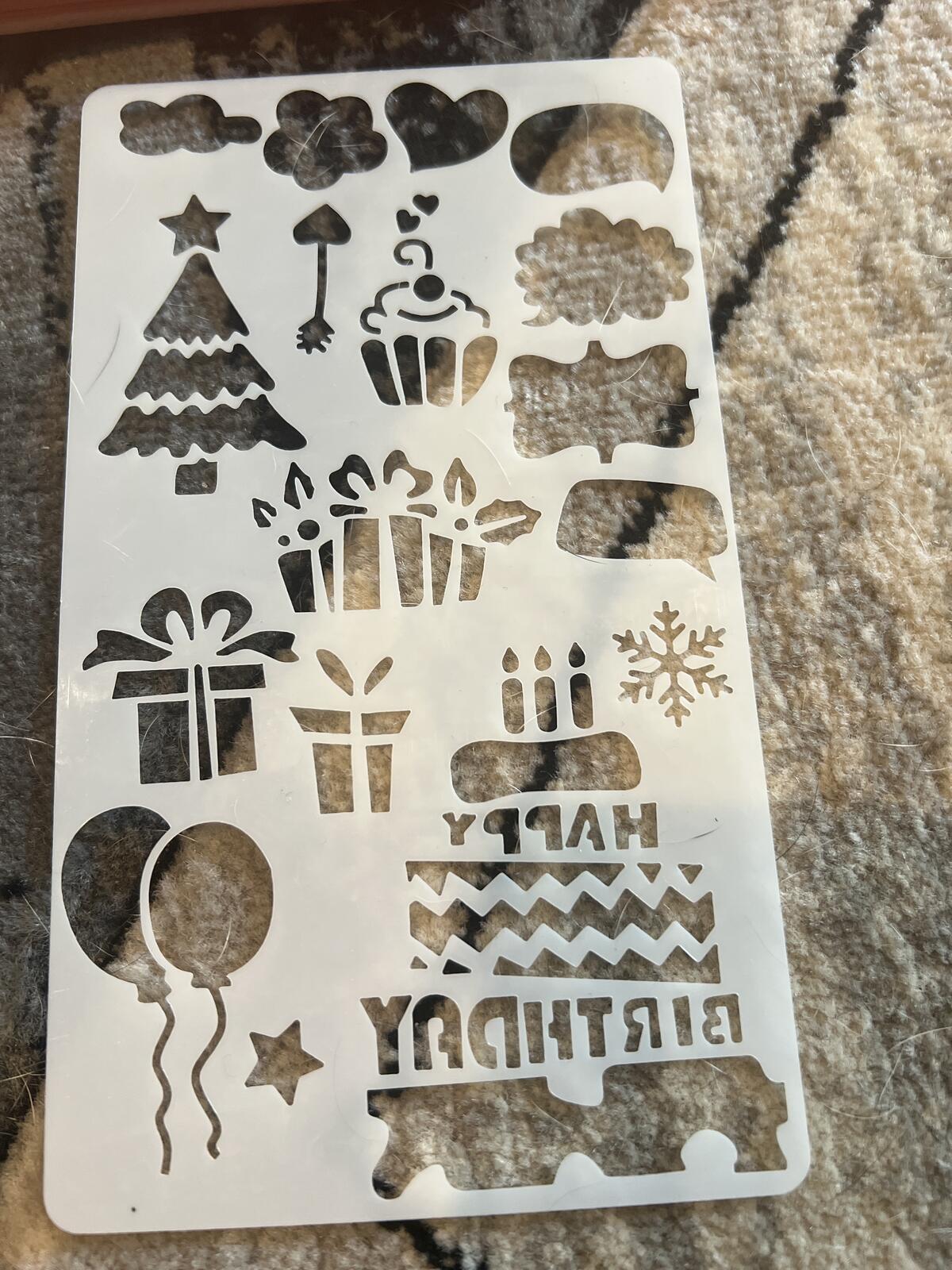 Peach Spiral Bound Sketchbook Scrapbook with Stencils and Colorful Stickers
