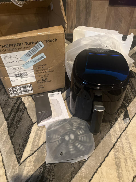 Chefman TurboFry Touch 2 Qt. Digital Air Fryer - Black