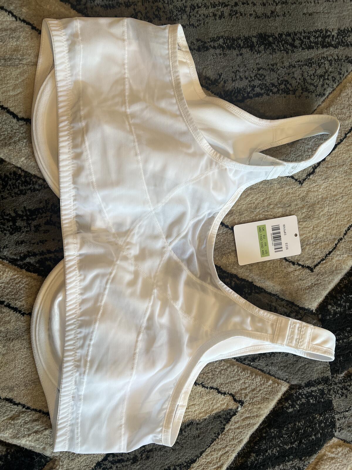 Meleneca White Full Coverage Bra Size 48D