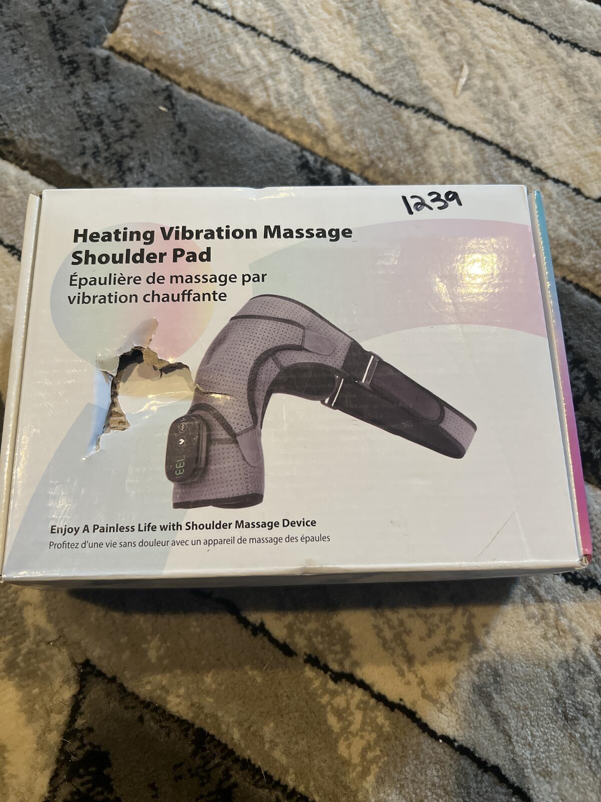 Heating Vibration Massage Shoulder Pad - Open Box