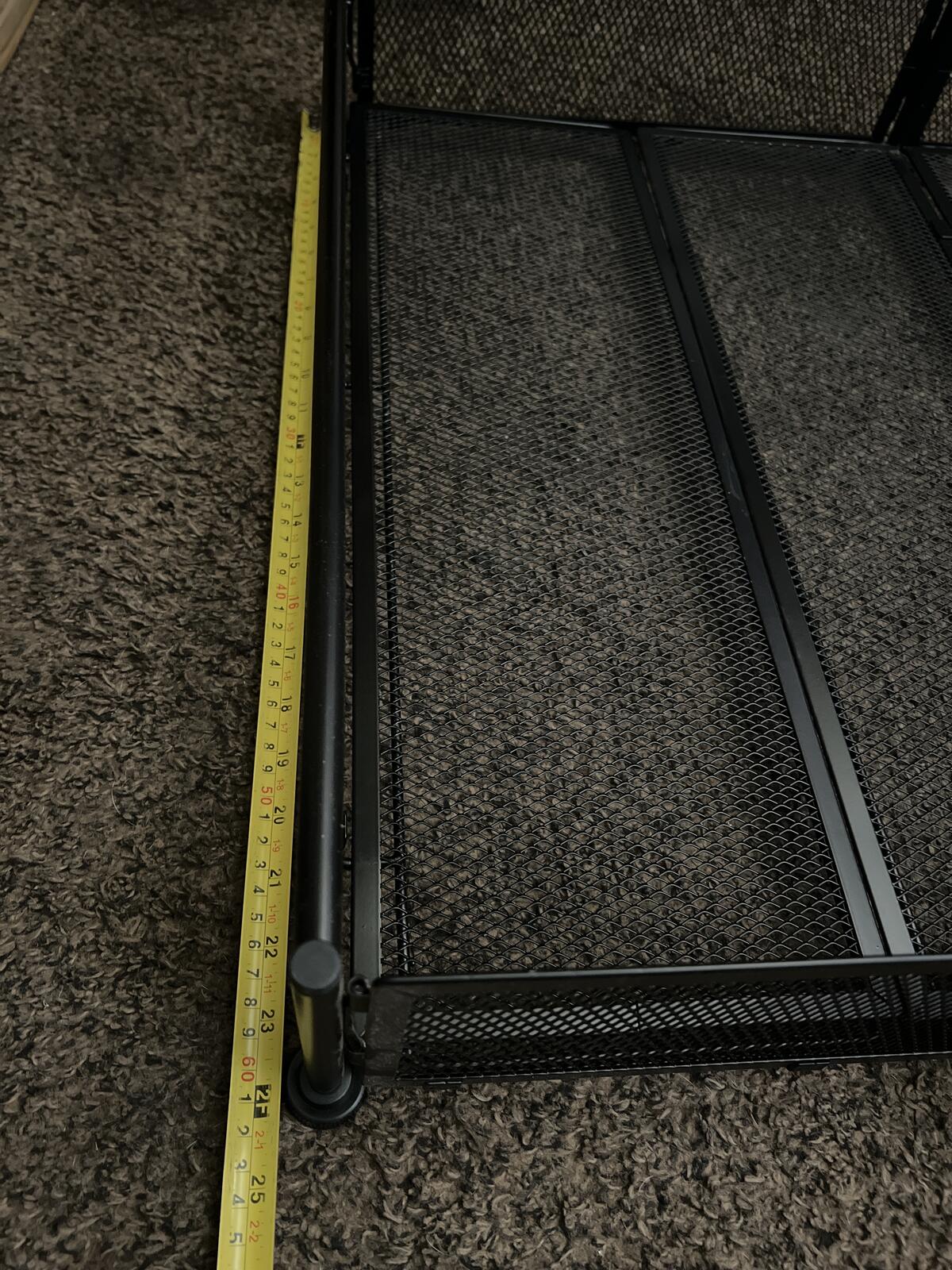 Neatway Under Bed Storage Container Metal Mesh Drawer Organizer Black