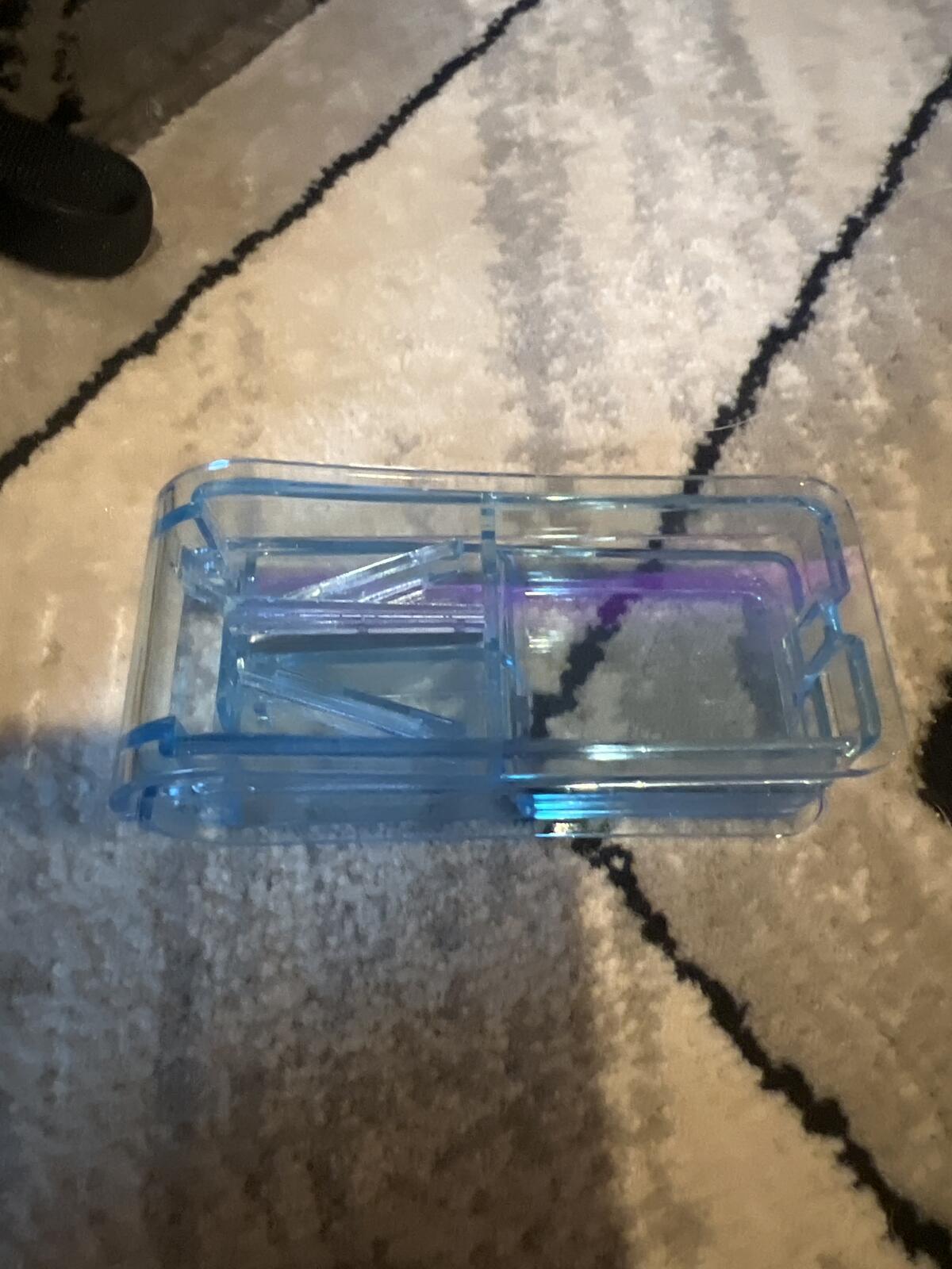 Weekly Pill Organizer with AM/PM Compartments and Day/Date Stickers