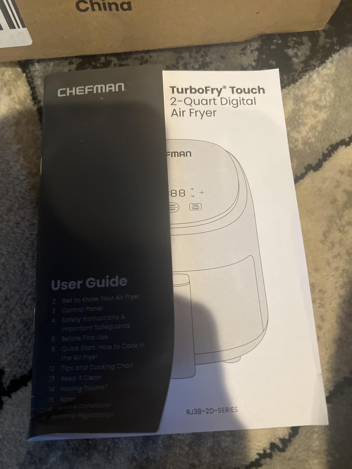 Chefman TurboFry Touch 2 Qt. Digital Air Fryer - Black