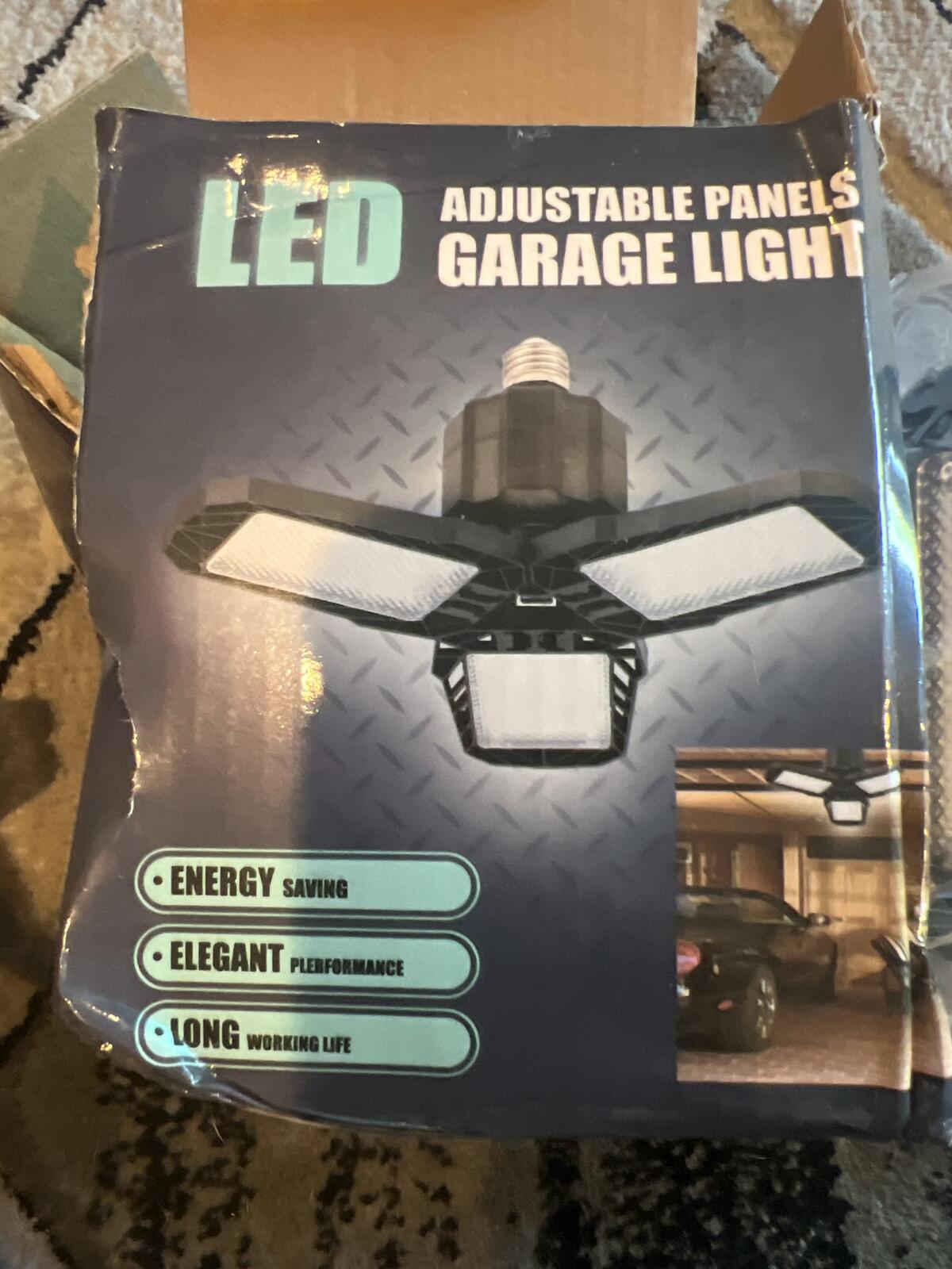 LED Adjustable Panels Garage Light - Energy Saving, Elegant Performance