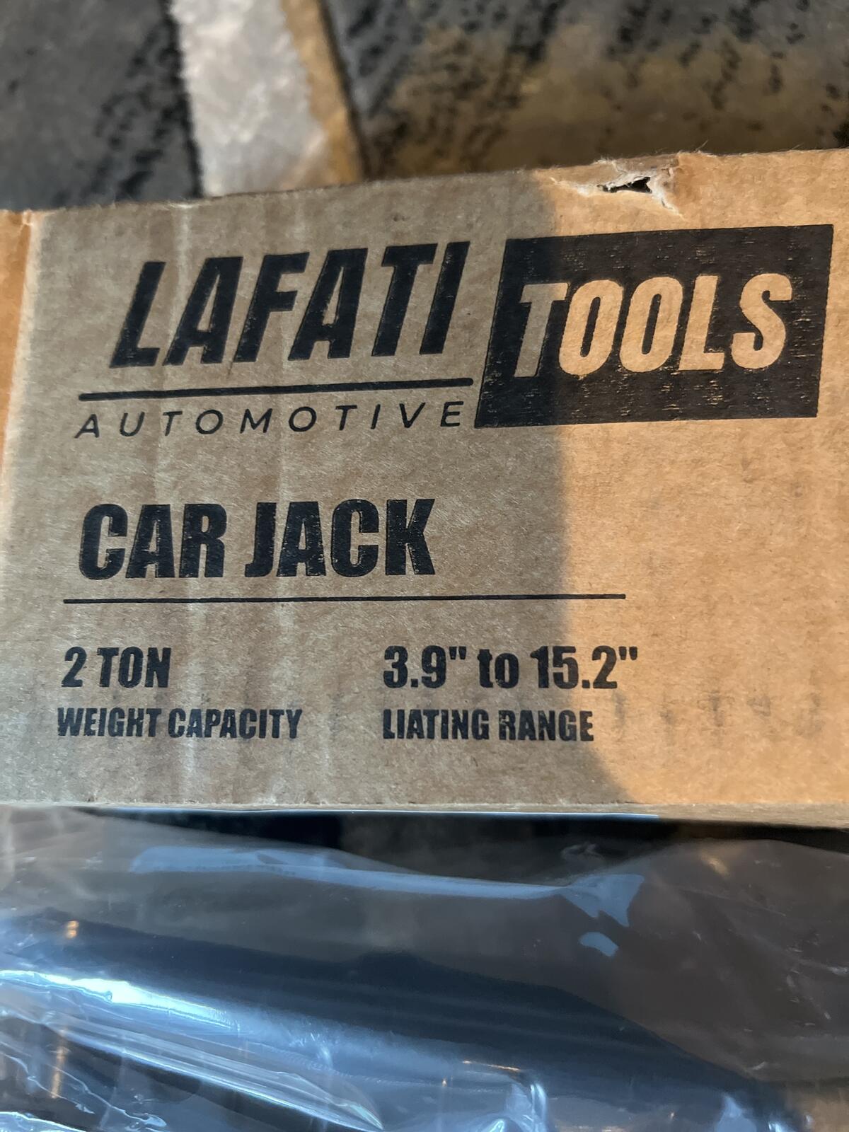Lafati Tools 2 Ton Car Jack with 3.9" to 15.2" Lifting Range