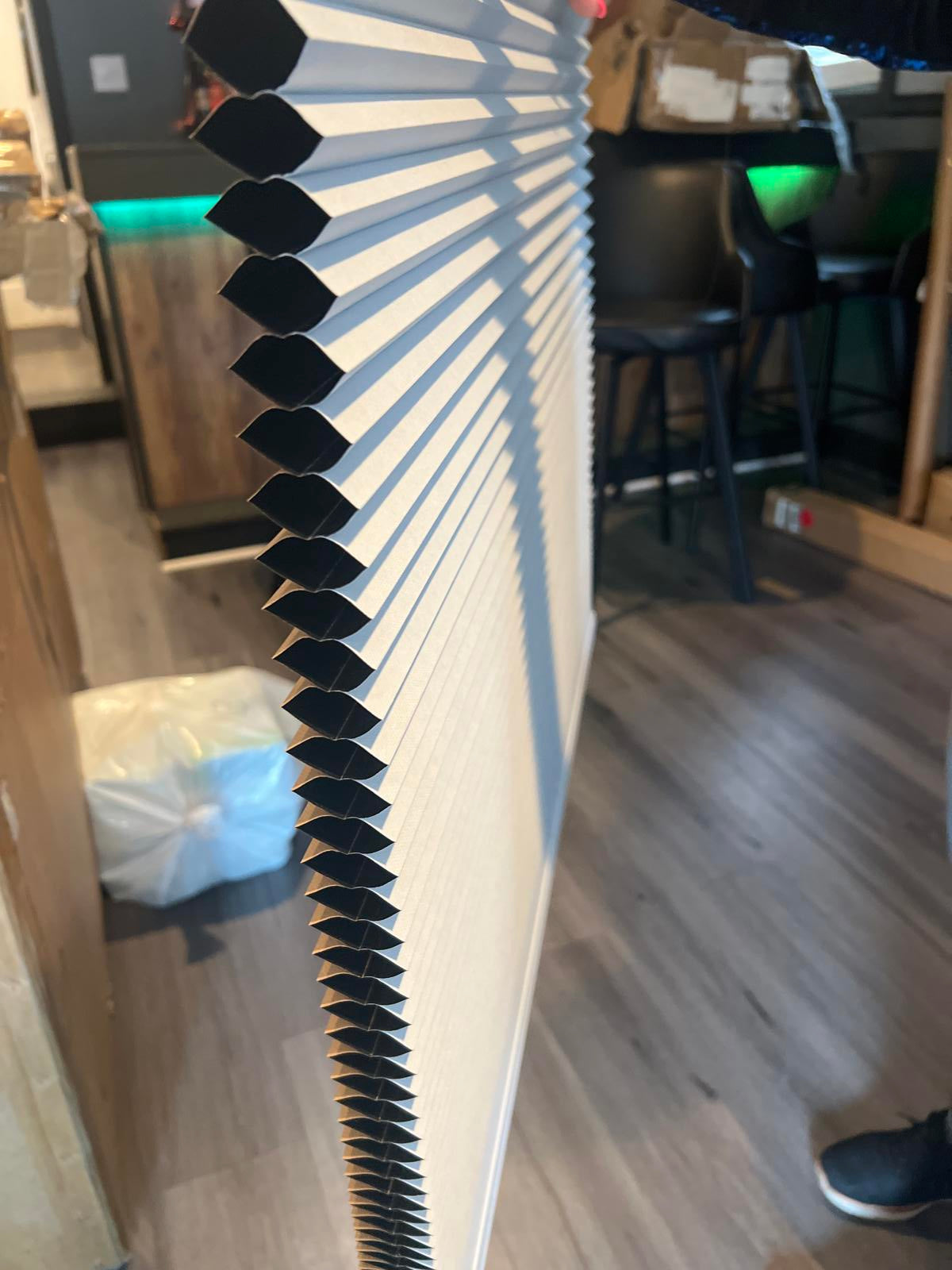 Open Box Cellular Window Shade - Light Filtering, Honeycomb Design - No Brackets