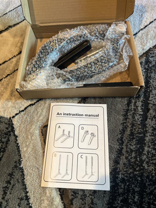 Adjustable TV Stand Legs Mounting Base Kit with Screws and Hex Key
