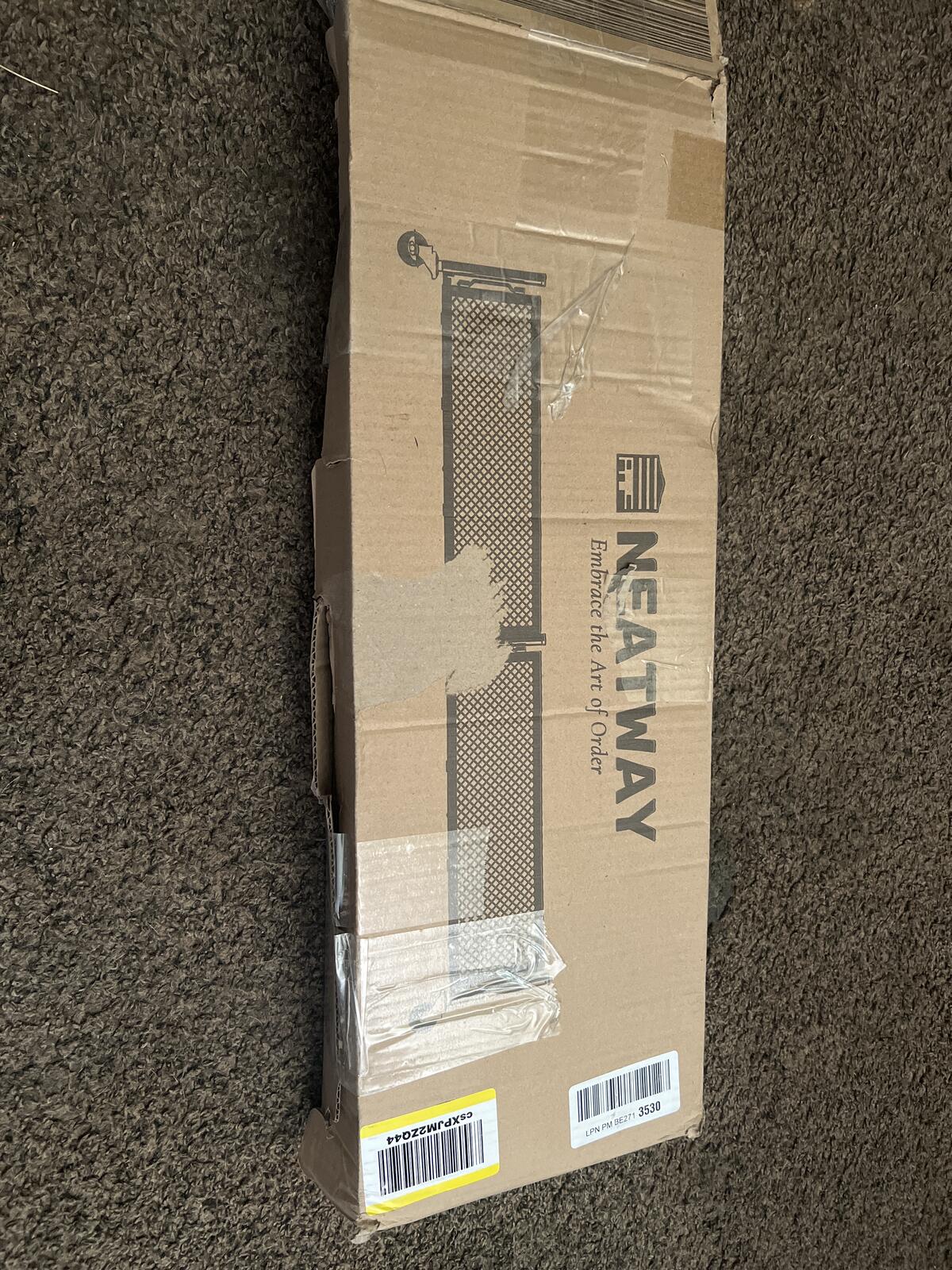 Neatway Under Bed Storage Container Metal Mesh Drawer Organizer Black
